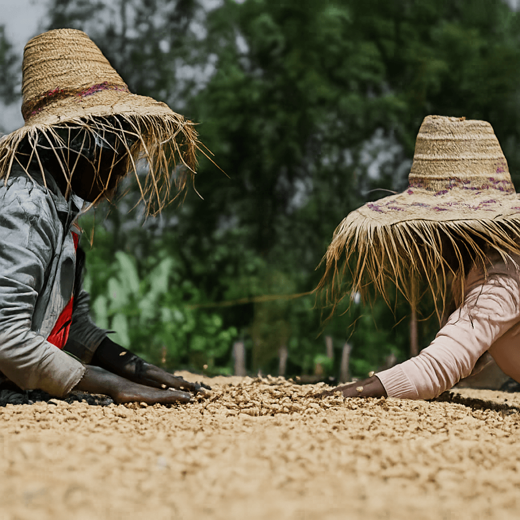 African coffee origin landscape